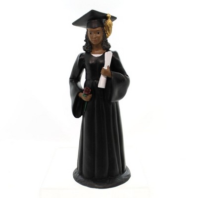 Black Art 7.75" Female Graduate Graduation College School  -  Decorative Figurines