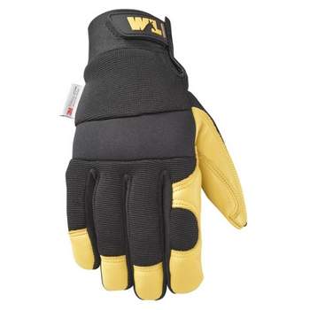 XL Men's Leather Work Gloves - Insulated - UnoClean