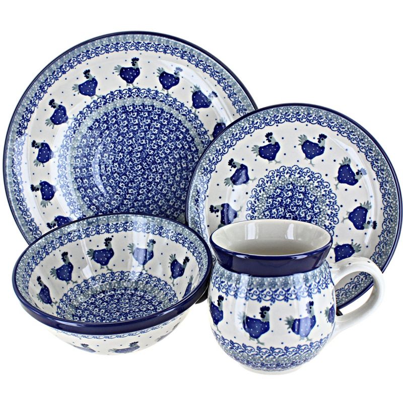 Blue Rose Polish Pottery Ceramika Artystyczna Dinnerware (16 PC), 1 of 2