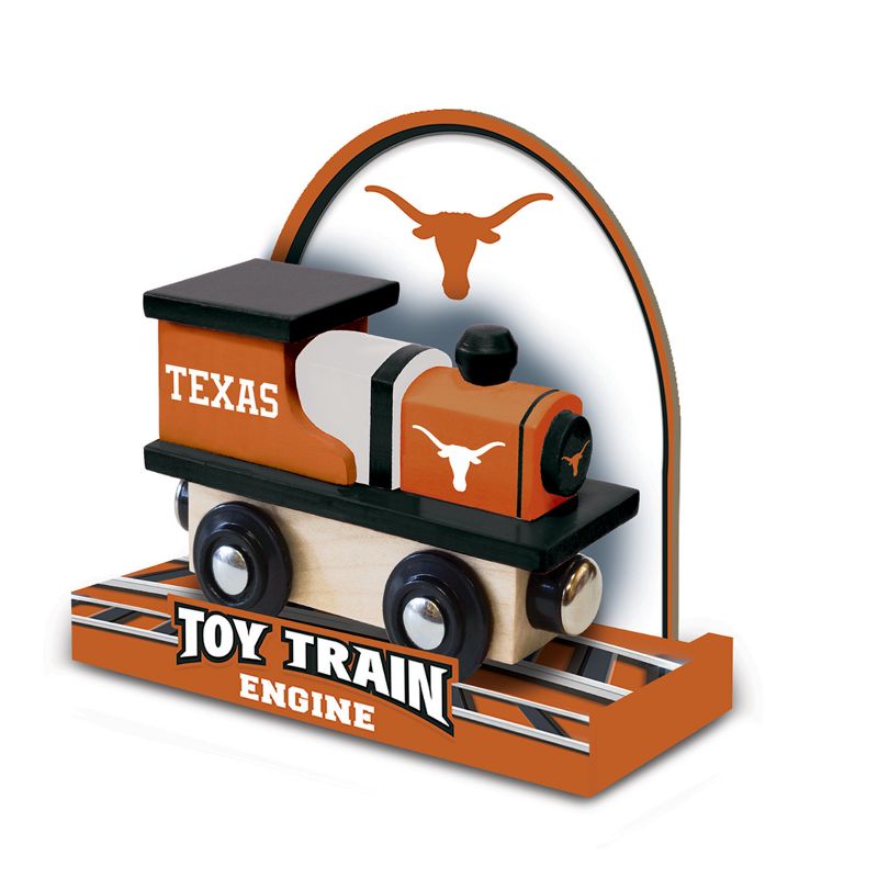 MasterPieces Officially Licensed NCAA Texas Longhorns Wooden Toy Train Engine For Kids, 4 of 6