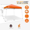 EAGLE PEAK Slant Leg Pop-up Canopy Tent Easy One Person Setup Instant Outdoor Beach Canopy Folding Portable Sports Shelter - 3 of 4
