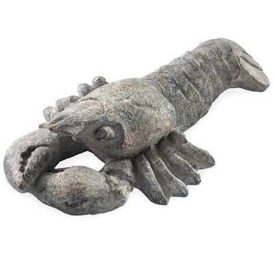 Wind & Weather Oversized Indoor/Outdoor Resin Lobster Sculpture with Stone Finish