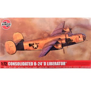 Level 3 Model Kit Consolidated B-24D Liberator Bomber Aircraft with 2 Scheme Options 1/72 Plastic Model Kit by Airfix - 1 of 4