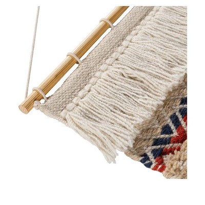 Niederndorf 32" Khaki and Multicolor Macrame Wall Hanging