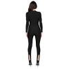 LECHERY Lustrous Silky Shiny Long Sleeve Stirrup Jumpsuit - 4 of 4