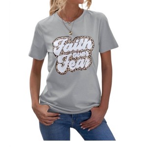 Women's Faith Over Fear Tee - Sweet Lover Fashion - 1 of 2