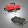ROVSUN 20'' Portable Charcoal Grill with Thermometer & Handle, Metal Compact Tabletop BBQ Grill , Outdoor Cooking Barbecue for Camping Picnic Patio - 3 of 4