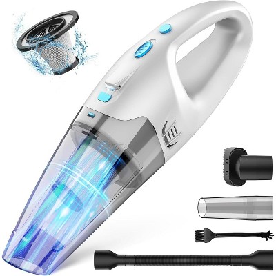 Teendow 6000Pa Cordless Handheld Vacuum Cleaner, Hard Floor Vaccum Cleaners for Apartment, laminate and Rug, White