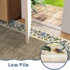 Machine Washable Modern Floral Bordered  Non Slip Area Rug for Living Room Soft Low Pile Indoor Aesthetic Carpet for Bedroom Dining Room Office - 3 of 4