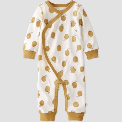 Image of Baby Organic Cotton Wrap Ochre Sleep N' Play - little planet by carter's Yellow
