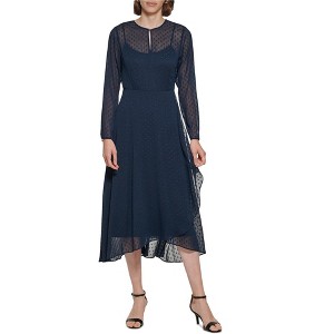 Tommy Hilfiger Womens Clip Dot A-line Dress - 1 of 1