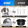 GSE Stainless Steel Cup Holder, Drop-in Cup Holder for Casino Poker Tables, Work Desks, Boats, RVs, Cards & Trucks (Slide Under) - 4 of 4