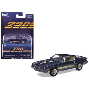 1981 Chevrolet Camaro Z28 Dark Blue Metallic with Gold Stripes and