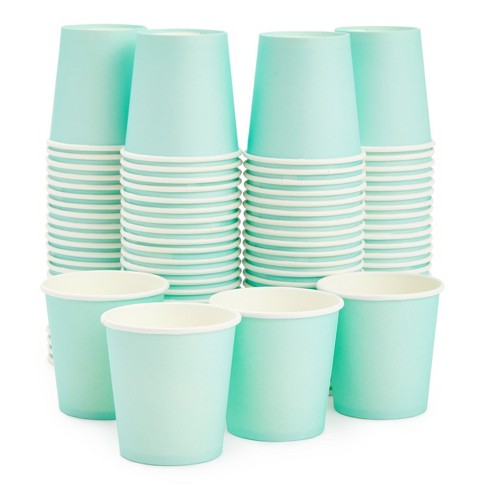 Sparkle And Bash 100 Pack Mini Disposable Paper Cups 4 Oz For Espresso Mouthwash Tea Coffee Mint Green Target