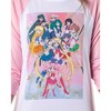 Sailor Moon Merch Women's Character Poster Raglan Jogger Pajama