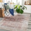 Livabliss 2'7"x8' Tahmis Traditional Machine Washable Rug Dark Blue: Flatweave Runner, Pet Friendly, Chenille - 4 of 4