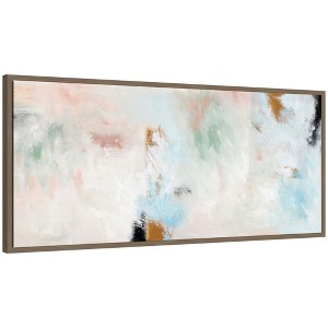 Kate and Laurel Sylvie Foggy Ice Forest Framed Canvas by Nikita Jariwala - 1 of 4