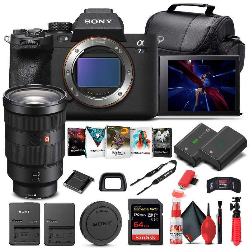 Sony Alpha a7S III Mirrorless Camera W/ Sony FE 24-70mm Lens - Basic Bundle, 1 of 4