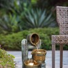 NAYSAYE Fountain Three Tier Bucket Water Feature with Rustic Design for Garden Patio and Porch, Brown, 9.4"*19.1"*13.2" - 2 of 4