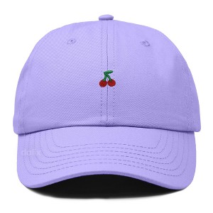 Dalix Lil Cherry Embroidered Cotton Summer Outdoor Baseball Cap Dad Hat Womens - 1 of 4