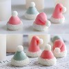 JDICTION 3PCS Mini Christmas Hat Silicone Molds - For Candle, Soap, Cake Decor & Epoxy Resin Crafts (Ornaments/Jewelry/Keychains) - 4 of 4