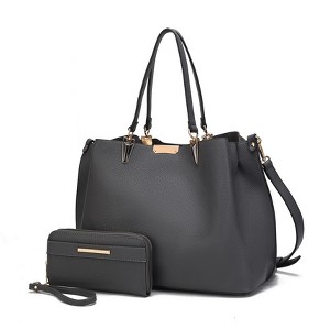 MKF Collection Kane Vegan Leather Women’s Satchel Bag with Wallet by Mia K - 1 of 4