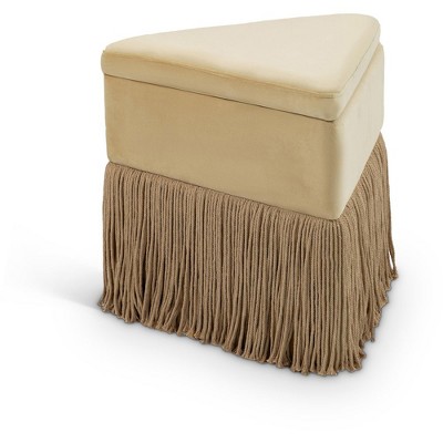 Meridian Furniture,Trivoli Velvet Ottoman/Stool