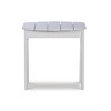 Linon Outdoor Acacia Wood Oval Adirondack Accent Table White - 3 of 4