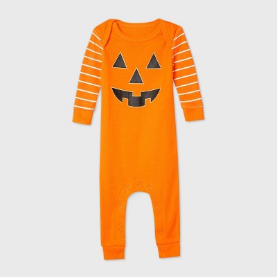 orange baby suit