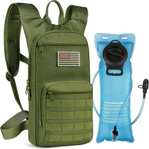 Tactical Hydration Backpack with TPU Water Bladder, Molle Compatible Lightweight Pack for Outdoor Activities - 1 of 4