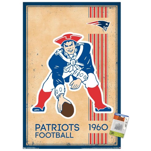 Trends International NFL Buffalo Bills - Retro Logo 15 Unframed Wall Poster  Print Clear Push Pins Bundle 22.375 x 34