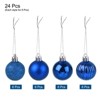 Unique Bargains Acrylic DIY Craft Party Christmas Tree Ornament Hanging Balls 1.18" 24 Pcs - 3 of 4