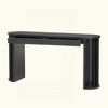 KIGFTSOD Long Oak Veneer Console Table with Curved & Straight Line Design, Behind the Couch Farmhouse Table for Entrance Hallway Living Room - 4 of 4