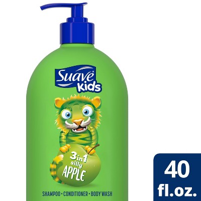 Suave Kids Apple 3-in-1 Shampoo + Conditioner + Bodywash - 40 Fl Oz ...