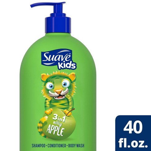 Suave Kids Apple 3-in-1 Shampoo + Conditioner + Bodywash - 40 Fl