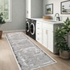 Acekool Area Rugs: Washable Non-Slip Modern Line Art Carpet, Soft Low Pile Stain Resistant Rugs for Living Room, Bedroom, Home, Dining Room, Black - 3 of 4