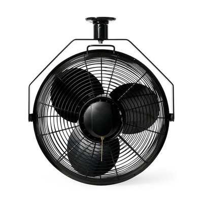 Air King 18-Inch Black Industrial Ceiling Mount Fan