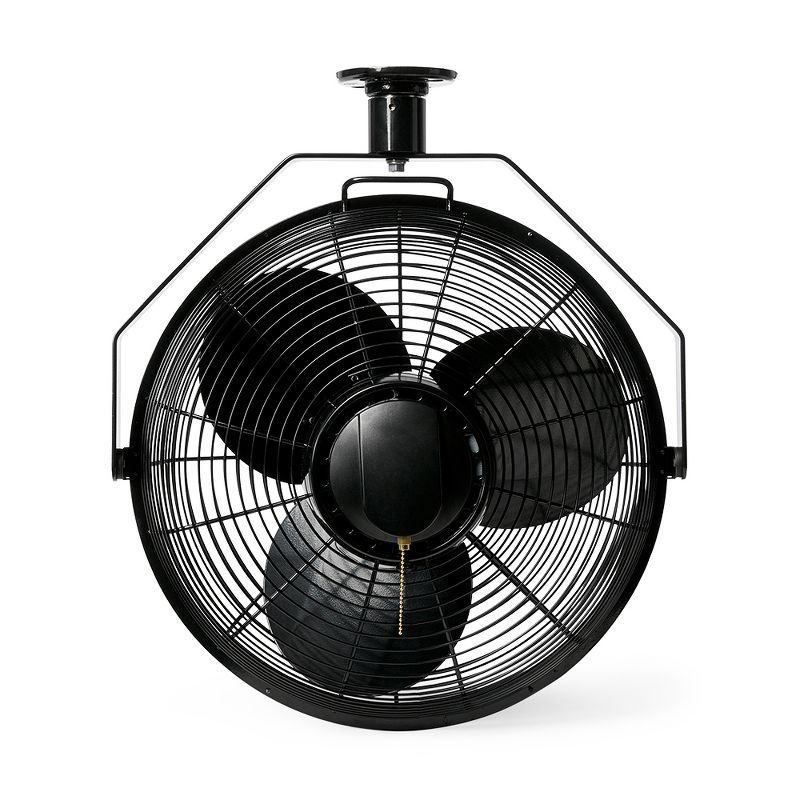 Air King 18" 1/16 HP Motor 3 Speed Non-Oscillating Enclosed Ceiling Mount Fan, 4 of 5