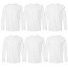 EG PRO Men's T Shirts Long Sleeve Shirts Cotton Crew Neck Tees, Casual Fit - 6 Pack - 4 of 4
