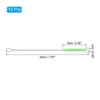 Unique Bargains Nylon Flexible Bendable Long Reusable Drinking Straw 12 Pcs - 2 of 4