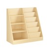 PAGED 4 Tier Kids Bookshelf,Multifunctional Book Rack with Shelves,Toy Storage Organizer for Bedroom, - 4 of 4