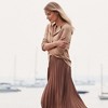 Lands' End Women's Poly Crepe Pleated Midi Skirt - 4 of 4