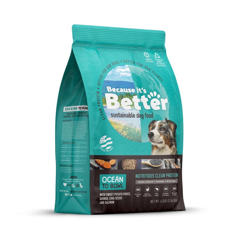 Because it&#39;s Better Ocean to Bowl Nutritious Clean Protein All Life Stages Dry Dog Food - 4.5lbs, 1 of 5