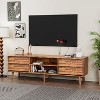 HDZNVF 63 Inch TV Stand Features Vintage-style and Bevel Design - 2 of 4