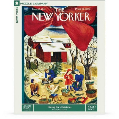 New York Puzzle Company Pining for Christmas 1000 Piece Puzzle