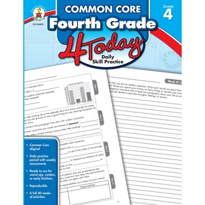 CARSON-DELLOSA Common Core Fourth Grade 4 Today: Daily Skill Practice 104821