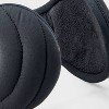 Women's Puffer Earmuff - All In Motion™ Black: Recycled Polyester, Lightweight Knit, Adjustable, Packable, One Size - 4 of 4