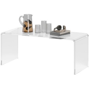 Acrylic Coffee Table 39" Long Rectangle Tea Table for Living Room Clear - 1 of 4