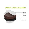 GorillaPads 1" Round Gorilla Pad Peel and Stick Furniture Surface Protection Pad: Black Floor Care Accessories, 32 Pack - 3 of 4