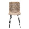 Nordlys Set of 2 Metal and Fiber Dining Chairs Exotic Boho Dining Room - 4 of 4